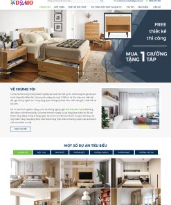 Theme WordPress Nội thất Mộc