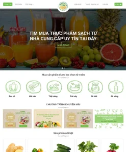 Theme WordPress nông sản 03