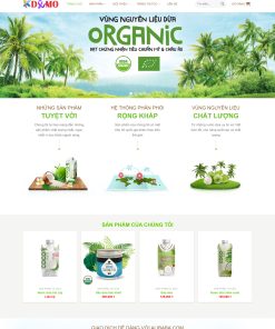 Theme WordPress sản phẩm từ Dừa
