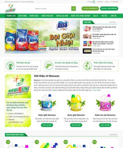 Theme WordPress bán bột giặt, nước tẩy rửa