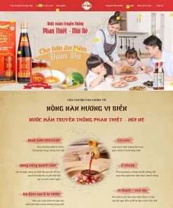 Theme WordPress bán nước mắm, nước tương