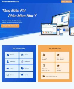 Theme WordPress Landing page giới thiệu phần mềm