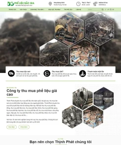 Theme WordPress thu mua đồng nát, phế liệu 02