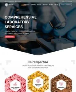 Theme WordPress phòng lab thí nghiệm y tế