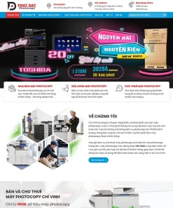Theme WordPress bán và cho thuê máy Photocopy