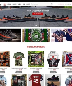 Theme wordpress bán bán đồ lưu niệm, áo thun POD