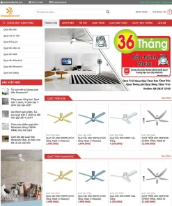 Theme WordPress bán quạt trần
