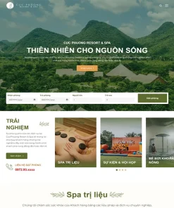 Theme WordPress khu nghỉ dưỡng, resort