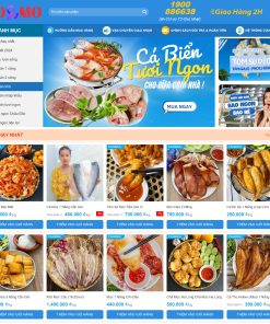 Theme WordPress Hải sản 03