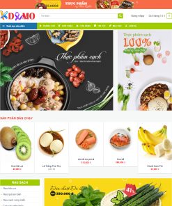 Theme WordPress Thực phẩm sạch 3