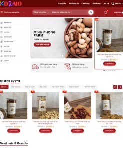 Theme WordPress Thực phẩm sạch 4