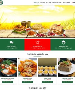 Theme WordPress Tiệm chay