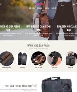 Theme WordPress Sản phẩm Túi da