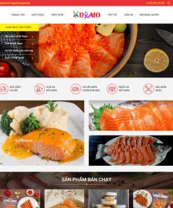 Theme WordPress thực phẩm Cá hồi