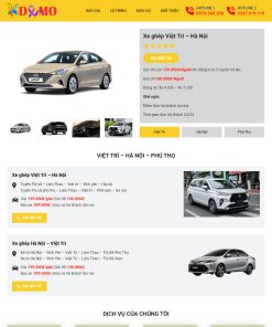 Theme WordPress Dịch vụ thuê xe ghép