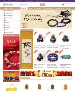 Theme WordPress Shop vòng tay, đá phong thủy