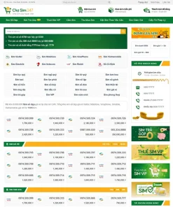 Theme WordPress bán sim số 02