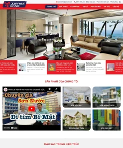 Theme WordPress cung cấp sơn nước