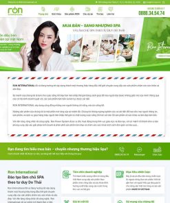 Theme WordPress nhượng quyền spa