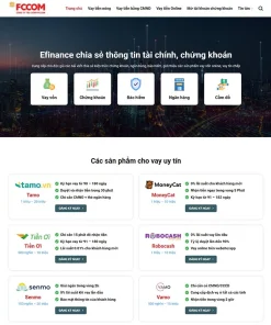 Theme WordPress vay vốn, tài chính 04