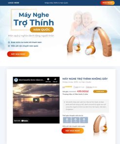 Theme WordPress landing page máy nghe trợ thính