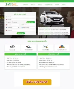 Theme WordPress dịch vụ taxi 02