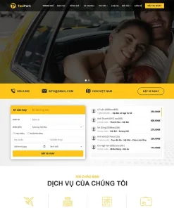Theme WordPress dịch vụ thuê xe taxi 05
