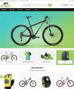 Theme wordpress bán xe đạp, đồ thể thao