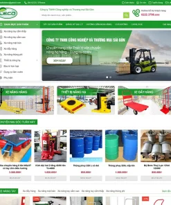 Theme WordPress thiết bị vận chuyển nâng hạ hàng