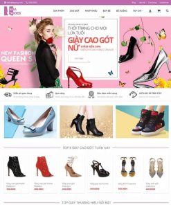 Theme WordPress bán giày nữ, thời trang
