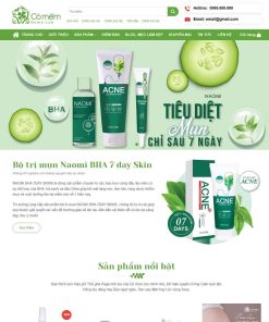 Theme WordPress Mỹ phẩm, trị mụn