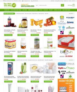 Theme WordPress thực phẩm chức năng 14