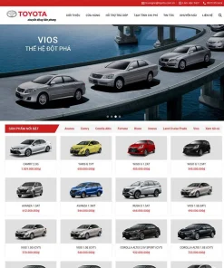 Theme WordPress bán xe toyota 02