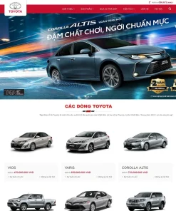 Theme WordPress bán xe toyota 03