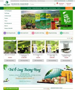 Theme WordPress bán trà xanh