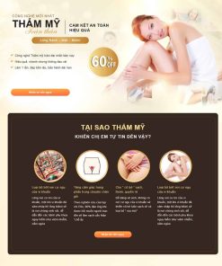 Theme WordPress Landing page triệt lông thẩm mỹ viện