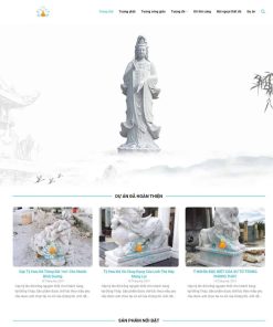 Theme WordPress tượng phật, điêu khắc