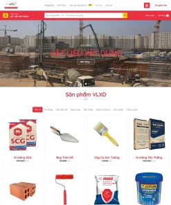 Theme WordPress bán vật liệu xây dựng