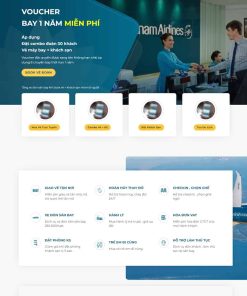 Theme WordPress landing page bán Vé máy bay
