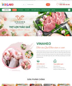 Theme WordPress Thực phẩm từ thịt heo 01