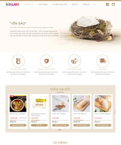 Theme WordPress Bán Yến sào